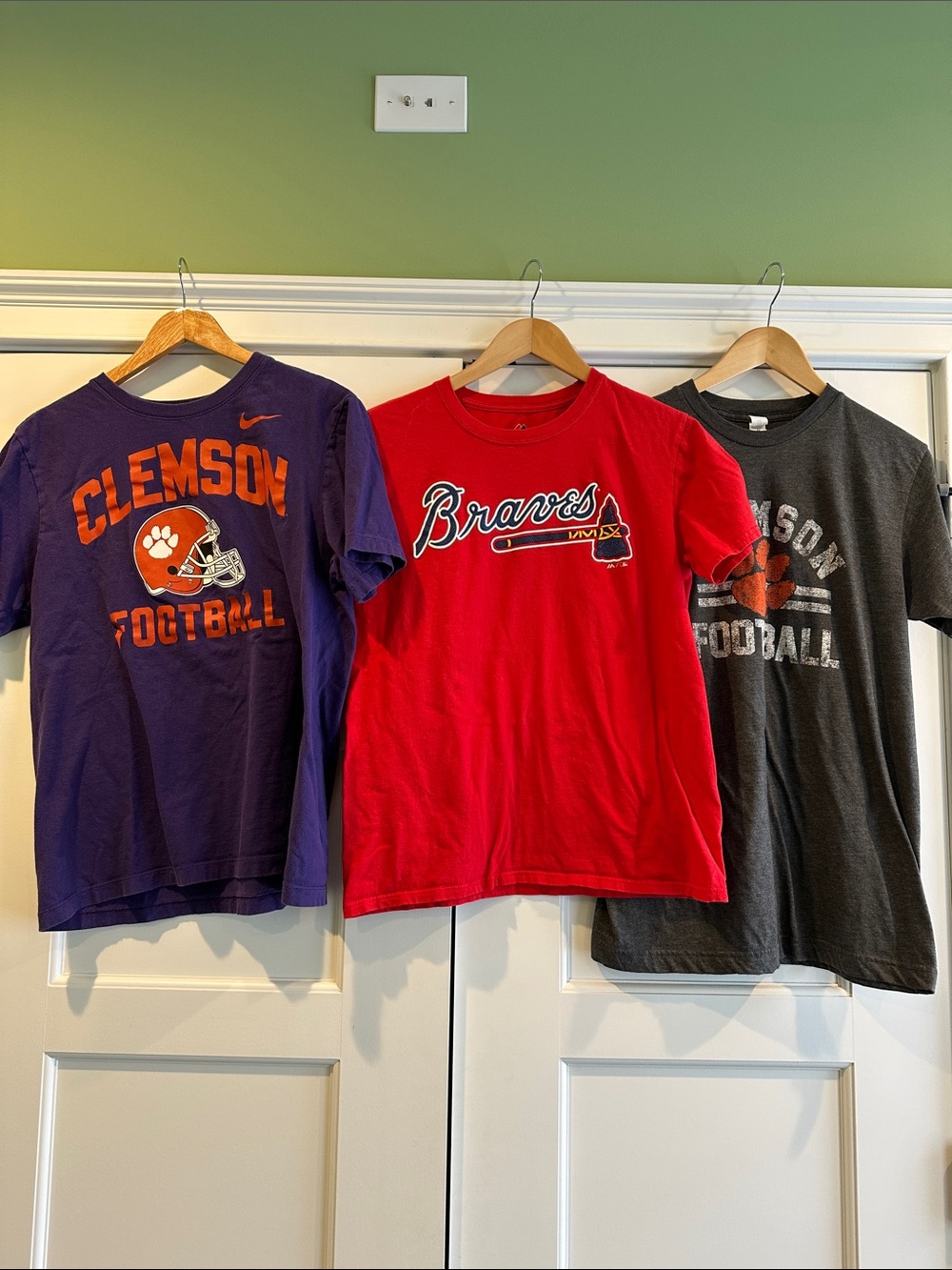 Nike Clemson Purple Football Kids T-Shirt